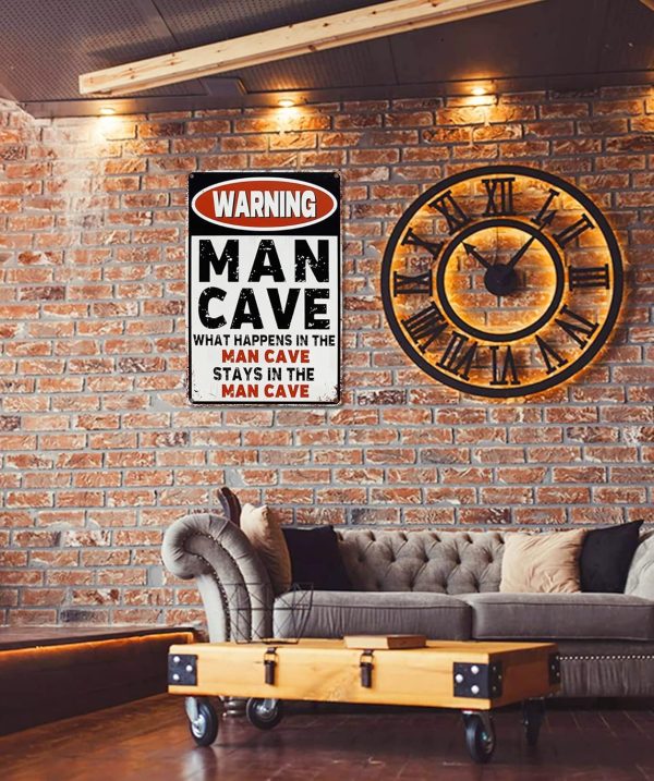 Funny Bar Sign Man Cave Vintage Metal Sign For Garage Home Bar Wall Decor