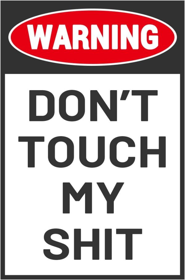 Bestylez Man Cave Do Not Touch Sign, Workshop Accessories, Garage Decor Sign, Funny Dad Gifts