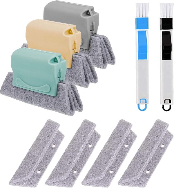 Magic Window Track Cleaner, Window Groove Cleaning Brush Tools Set